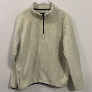 Old River long sleeve quarter zip warm pullover, Size Large, good condition.